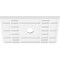 Ekena Millwork Beaux Architectural Grade PVC Ceiling Medallion, 24"W x 16"H x 3"ID x 8 1/4"C x 1"P, One-Piece CMP24X16BX-03000 - alternate 3
